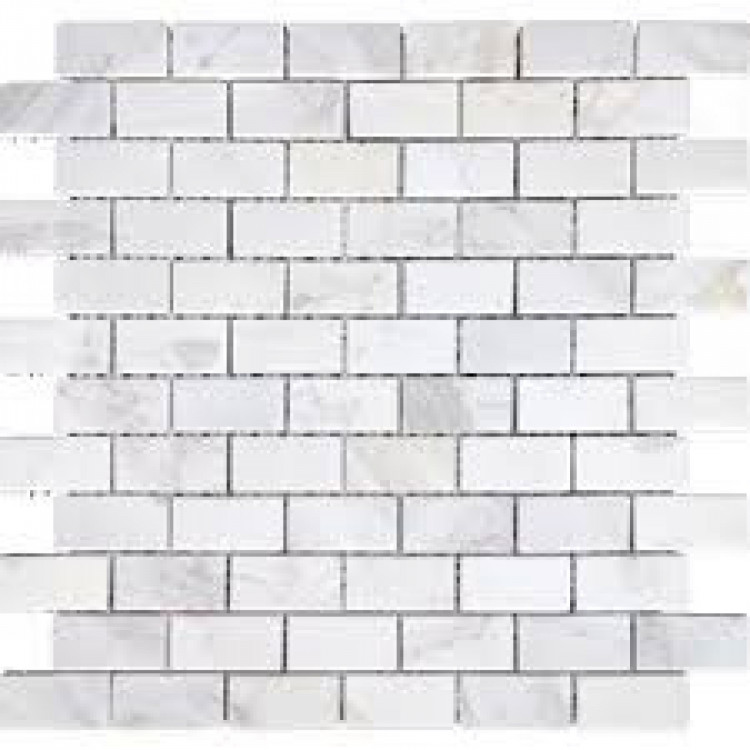 Мозаика из натурального камня Dolomiti Bianco 23x48