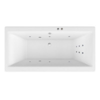 Ванна EXCELLENT Pryzmat Slim 180x80 "LINE" (хром)