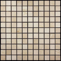 Мозаика из натурального камня M025-25P (Crema Marfil)