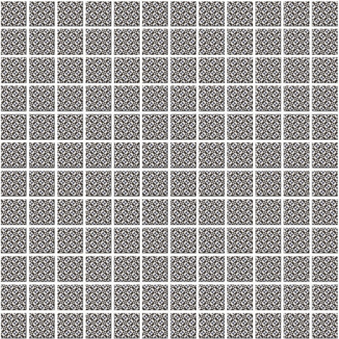 20108 Кастелло орнамент серый 29.8*29.8 керамическая плитка