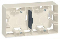 672540 Legrand Etika Слоновая кость Коробка накладного монтажа
