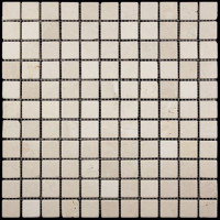 Мозаика из натурального камня M025-25T (Crema Marfil)