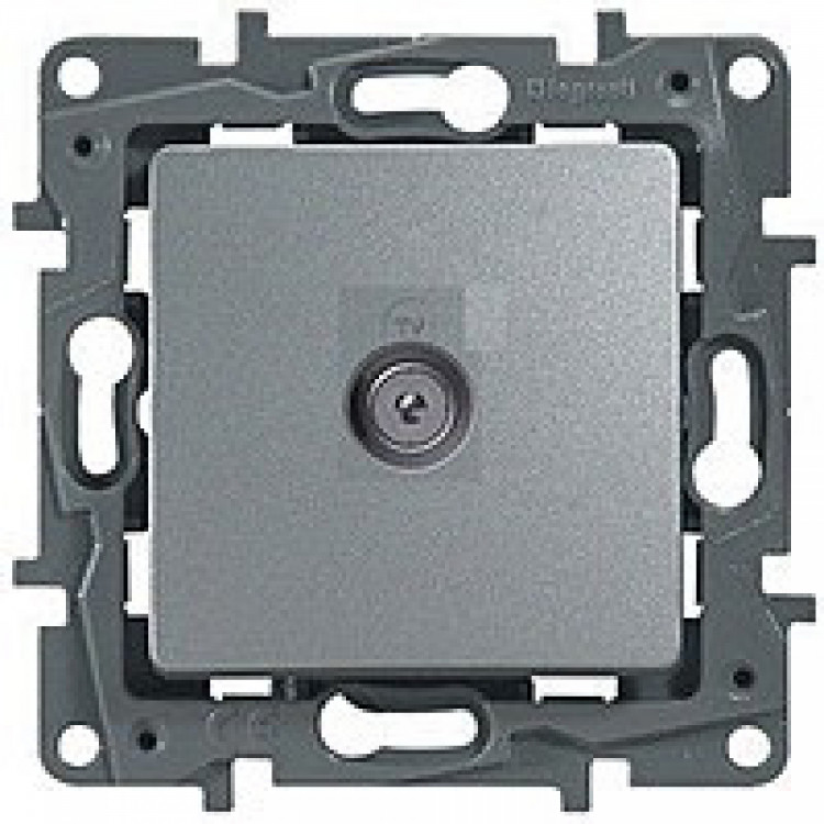 672463 Legrand Etika Алюминий Розетка TV приходная 15 дБ, 5-862 мГц