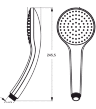 B9402XG IDEALRAIN SOFT M1 Легкоочищаемая функциональная душевая лейка