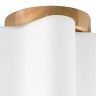 802015 (MC998-1) Светильник  NUBI LEGNO 1х40W E27 СВЕТЛОЕ ДЕРЕВО/БЕЛЫЙ (в комплекте)