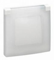 672550 Legrand Etika  Белый Рамка с защитной крышкой IP44
