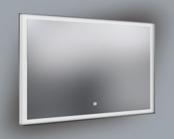 Зеркало с LED-подсветкой 120, белое глянцевое Mi.P.120