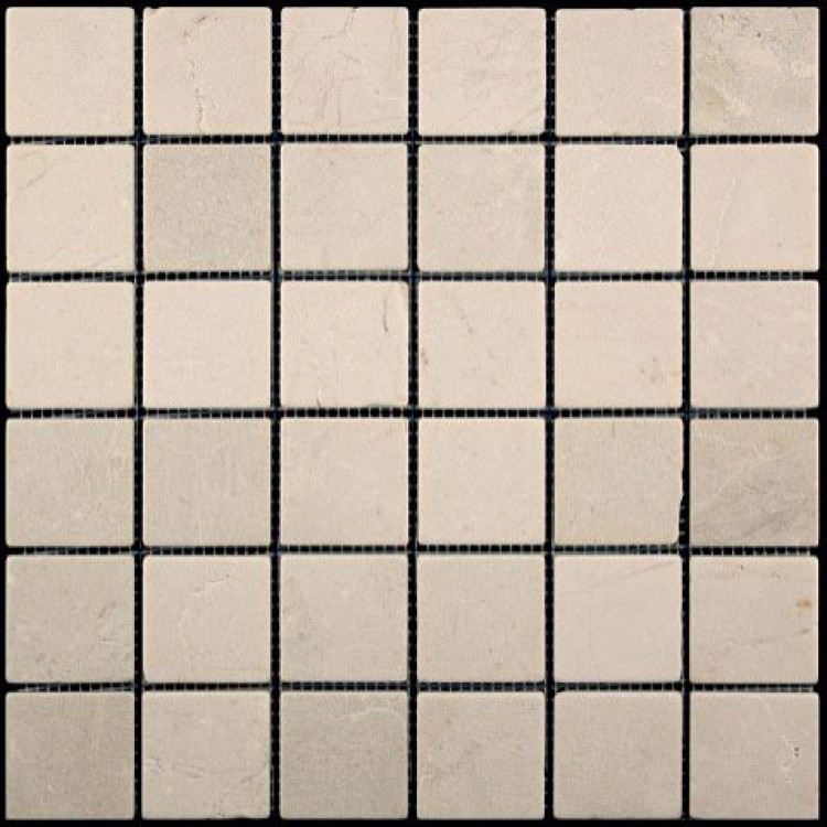 Мозаика из натурального камня M025-48T (Crema Marfil)