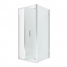 Душевое ограждение NEW TRENDY ALTA 80x80x195 D-0087A/D-0078B (хром)