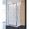 Душевое ограждение NEW TRENDY ALTA 80x80x195 D-0087A/D-0078B (хром)