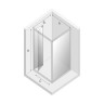 Душевое ограждение NEW TRENDY ALTA 80x80x195 D-0087A/D-0078B (хром)